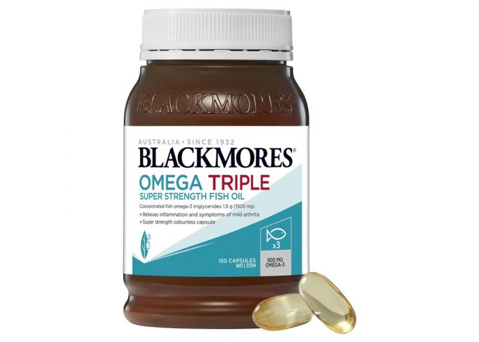 Blackmores Omega Triple High Strength Fish Oil x 150 Capsules