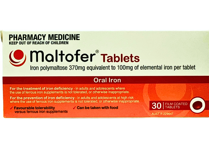 Maltofer Tablets (Oral Iron) 370mg x 30 Film Coated Tablets